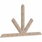 Ekena Millwork Saratoga Smooth Timber Gable Bracket, Douglas Fir, 108"W x 58"H x 3 1/2"D x 5 1/2"F, 13/12 Pitch GBW108X58X0406SAR00SDF - alternate 4